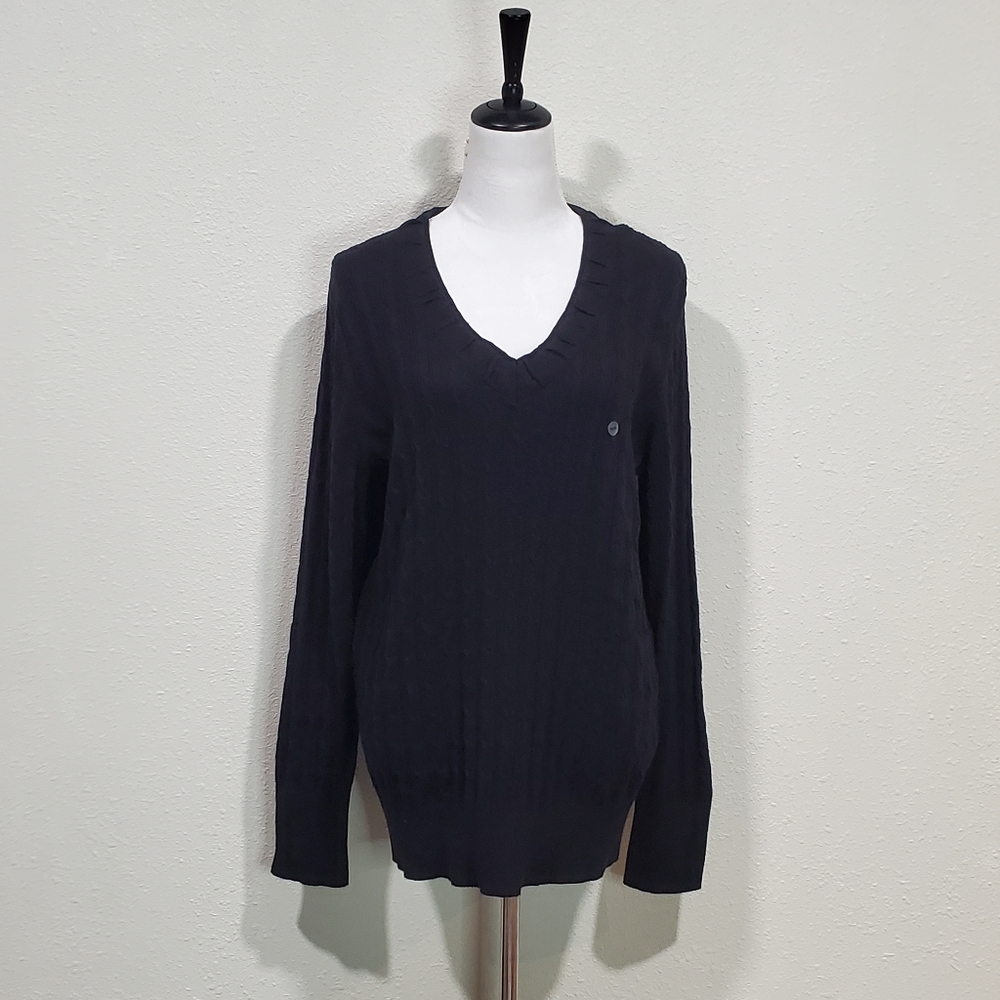 Eddie Bauer Women's Black Sweater Size XXL
